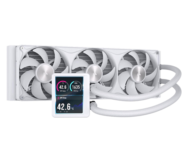 Corsair NAUTILUS II 360 RS LCD 3x120mm White - 1603100 - zdjęcie